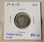 1914-D Barber Dime