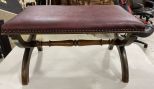 Mahogany Cross Leg Bench