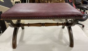 Mahogany Cross Leg Bench