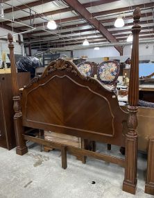 Reproduction King Size Cherry Four Poster Bed