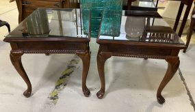 Pair of Queen Anne Cherry Side Tables