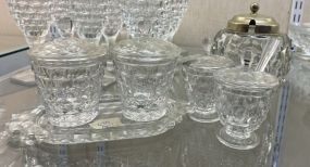 Fostoria American Clear Condiment Jars