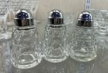 3 Fostoria American Clear Salt & Pepper Shakers