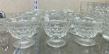 12 Fostoria American Clear Low Sherbets