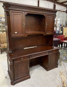 Large Office Credenza Hutch