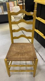 Oak Slat High Back Chair