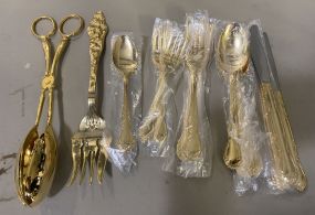 Oneida Silversmiths Gold Color Flatware