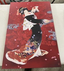 Giclee of Asian Girl on Canvas