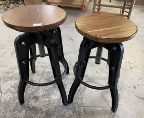 Pair of Industrial Style Bar Stools