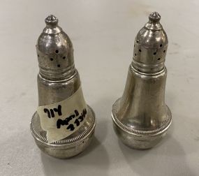 Couchin Weighted Sterling Salt & Pepper Shakers