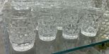 8 Fostoria American Clear Shot Glasses
