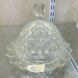 Fostoria American Clear Covered Butter Dish