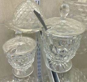 Fostoria American Clear Marmalade Jars