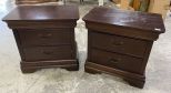 Pair of Bassett Furniture Cherry Night Stands