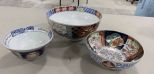 Three Japanese Porcelain Bowls