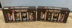 Two Elvis Presley Collector Glass Sets