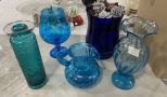 Group of Assorted Art Glass Vases and Centerpieces