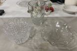 Group of Crystal and Depression Glassware