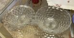 2 Fostoria American Clear Bowls