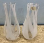 Pair of Art Glass Vases