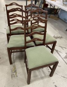 Five Mahogany Dining Side Chairs
