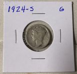 1924-S Mercury Dime