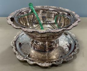 Silver Plate Punch Bowl and Underplate