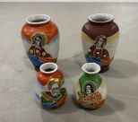 Occupied Japan Miniature Kishihara Hand Painted Vases