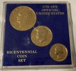 Bicentennial Coin Set Gold Colored