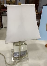 Glass Cube Table Lamp