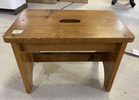 Small Pine Footstool