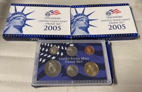 Three 2005 United States Mint Proof Sets