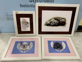 Four Cocker Spaniel Prints by Barbara Butler