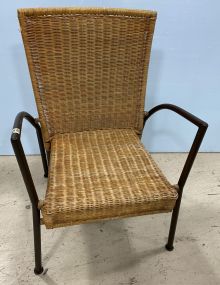 Metal Woven Seat Side Chair