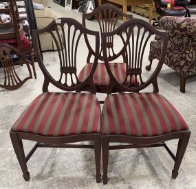 Three Sheraton Dining Chairs