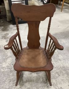 Vintage Chestnut Oak Rocker