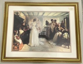 Framed Print Of Lady In Wedding Dress