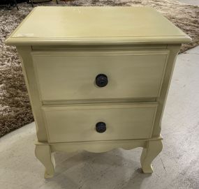 Modern French Style White Nightstand