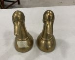 Pair of Metal Duck Bookends