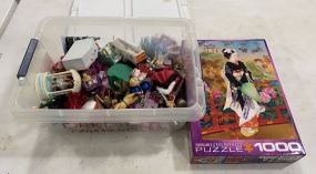 Box of Barbie, Toy Ornaments and Haruyo Morita Higasa Puzzle