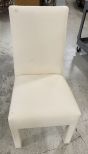 White Upholstered Side Chair