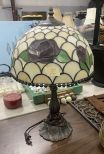 Vintage Stained Glass Table Lamp