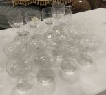 Set of 6 Wine Glasses and Set of 8 Champagne Glasses