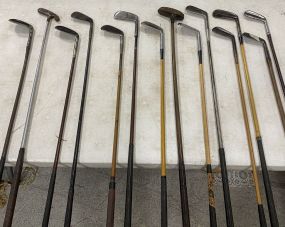 Set of Vintage Antique Golf Clubs