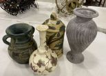 Four Pottery Vases