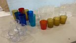 Group of Plastic Drinking Glasses