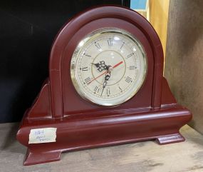 Cherry Modern Mantle Clock