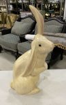 Leo Koppy 1939-1989 Solid Wood Sculpture Rabbit