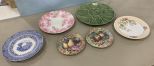 Group of Assorted Decorative Plates and Bordallo Pinheiro Leave Dipping Serving Dish
