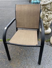 Pair of Metal Outdoor Arm Chairs